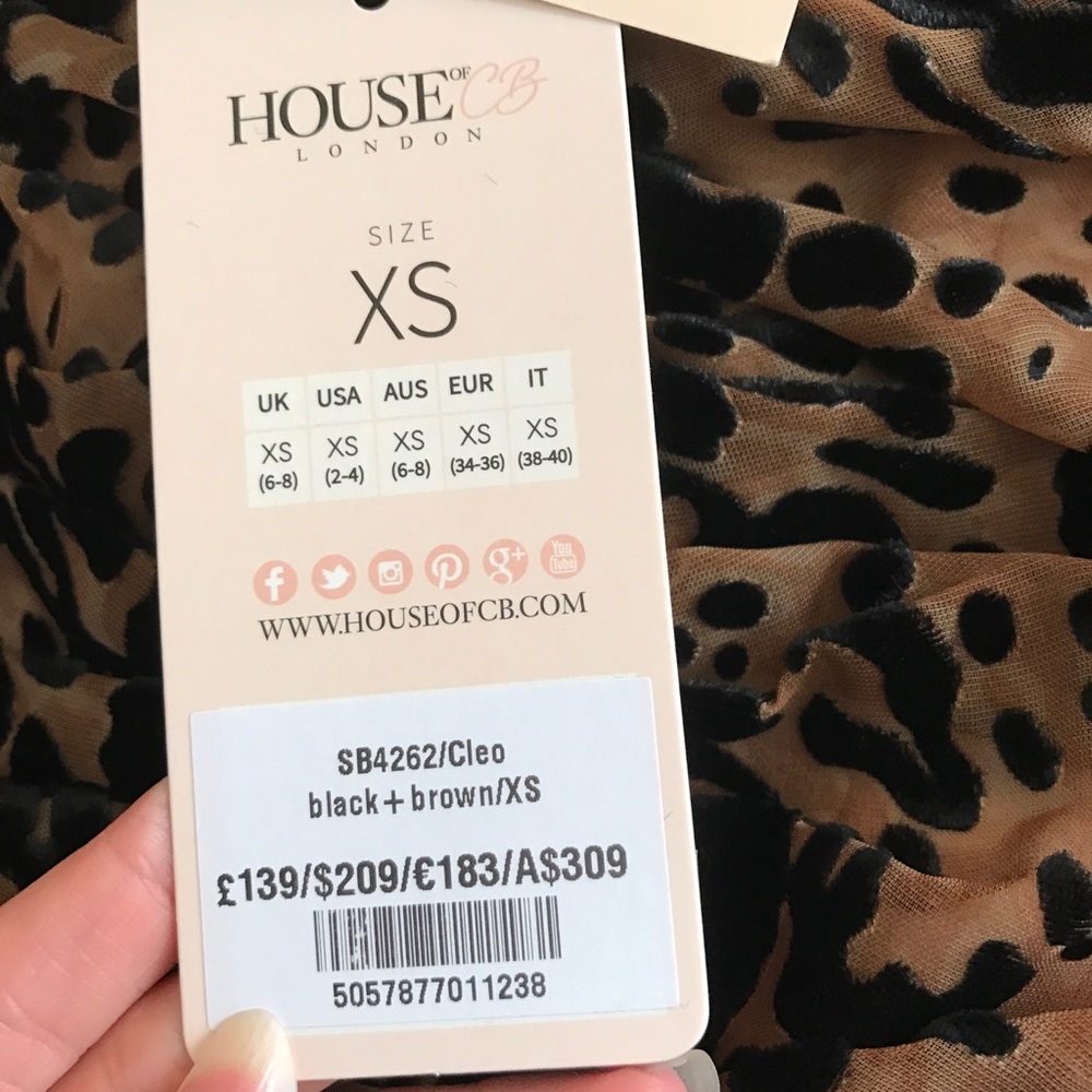 SOLD.NWT House of CB "Cleo" Mesh Corset Dress - Picture 7 of 7